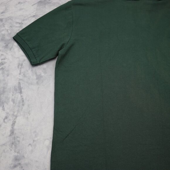 U.S. Polo Assn. Shirt Mens L Green USPA Large Orange Logo Short Sleeve Golf - Picture 15 of 16